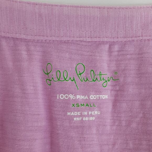 Lilly Pulitzer Arya Split Neck Tank Top & Shay Ruffle Tank Top 2pc Set Womens XS - Picture 6 of 16